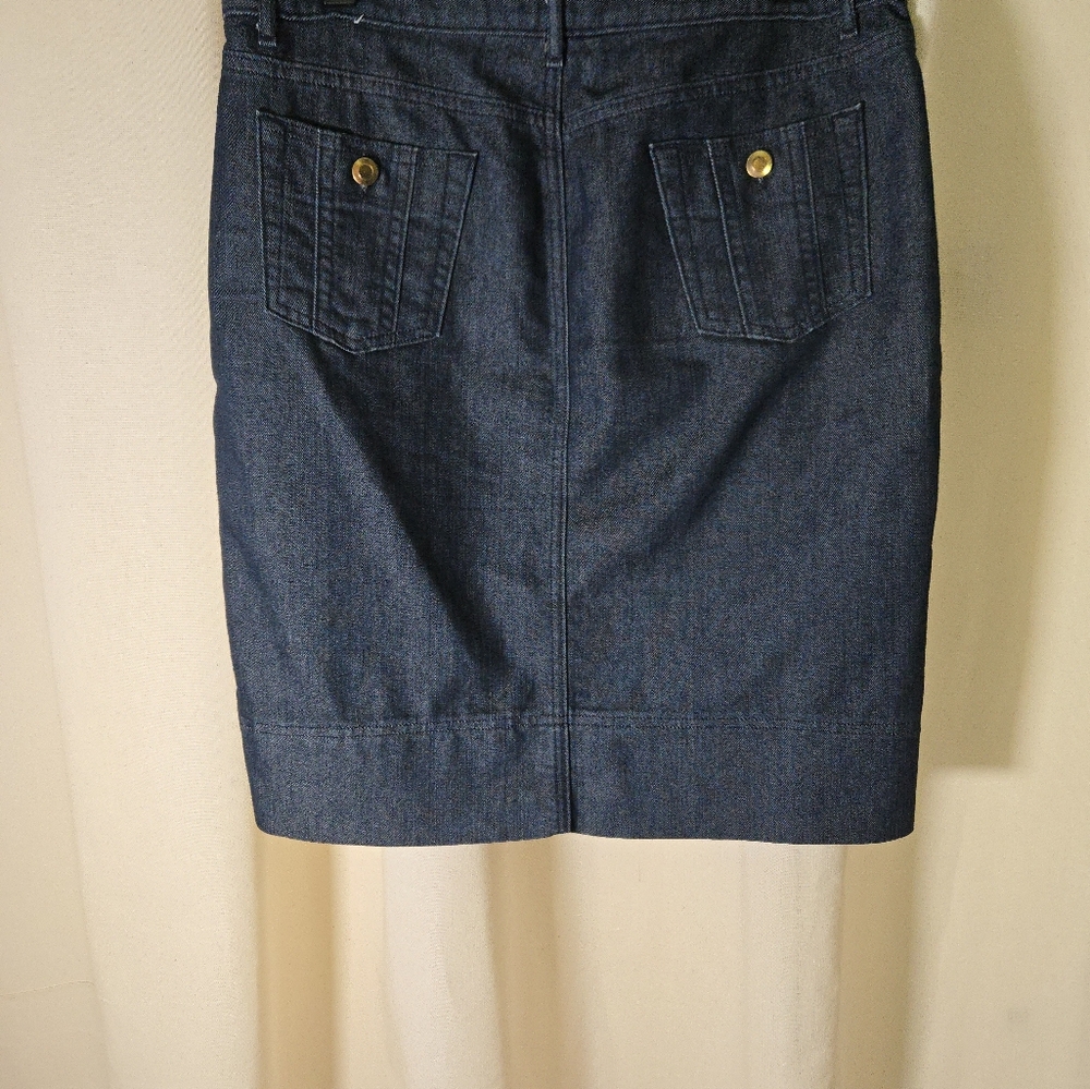 George Dark Blue Pencil Skirt - Picture 2 of 3